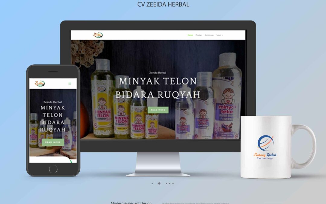 Web Design CV Zeeida Herbal
