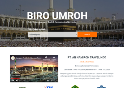 Web Design Biro Umroh dan Haji